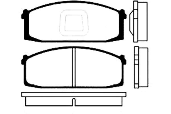 KAVO PARTS stabdžių trinkelių rinkinys, diskinis stabdys BP-6524